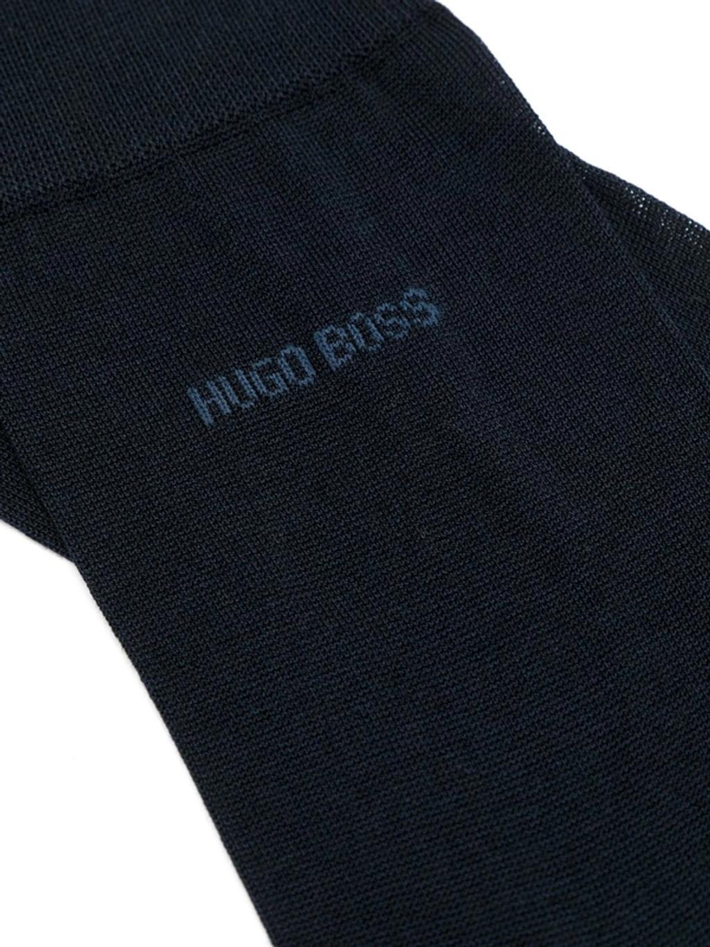 HUGO BOSS Logo-print Ankle Socks In Black Product Image