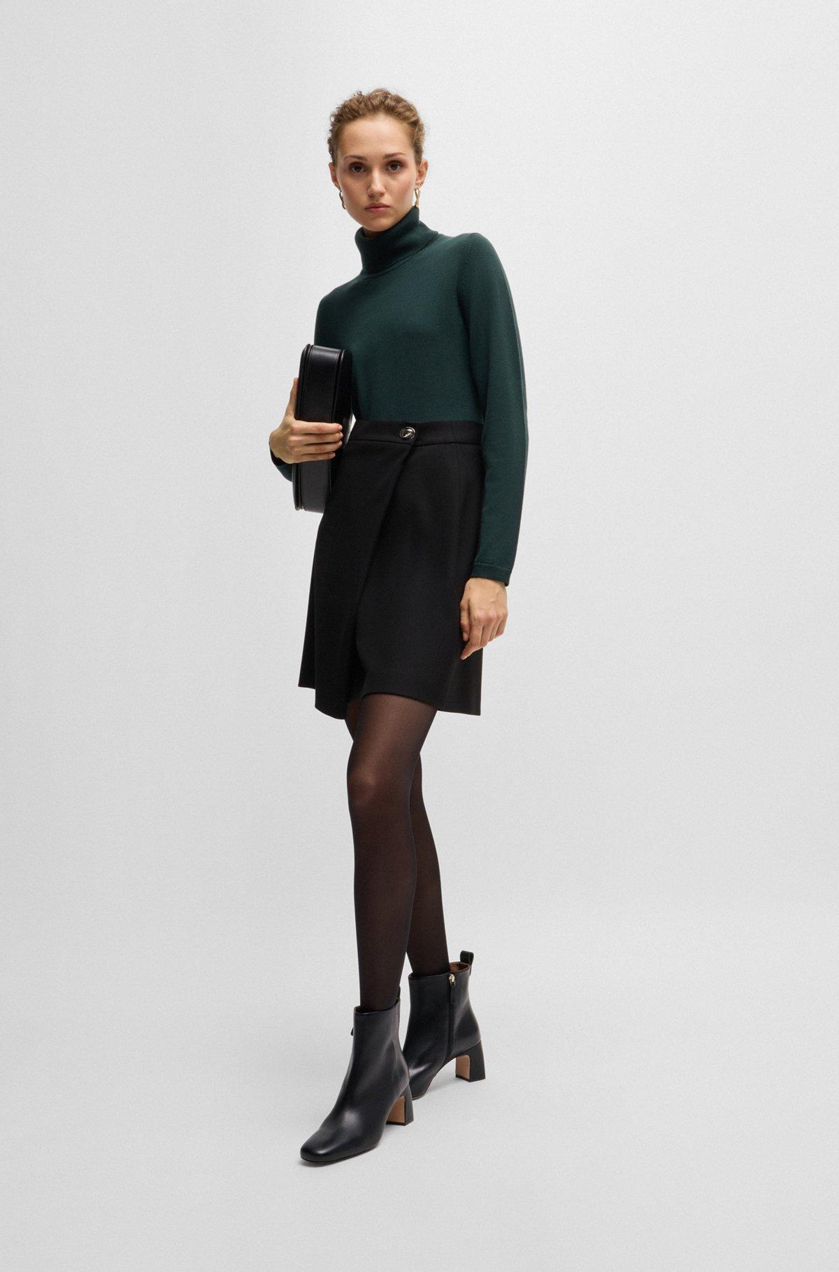 Nappa-leather ankle boots with Double B monogram Product Image