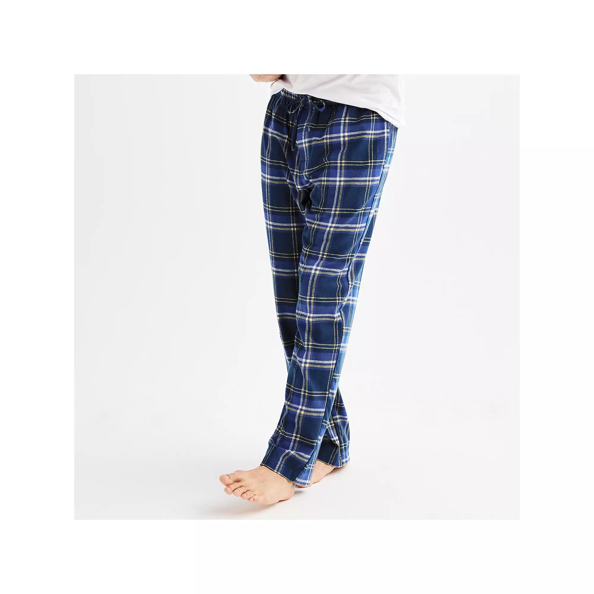 Mens Sonoma Goods For Life Flannel Drawstring Pajama Pants Product Image