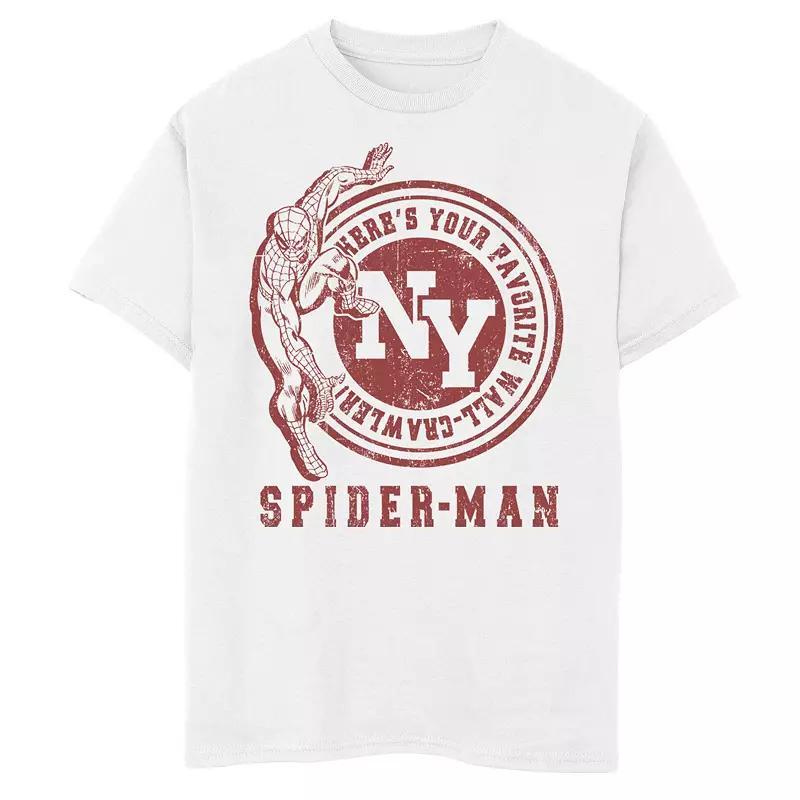 Boys 8-20 Marvel Spider-Man Favorite Rock Crawler Graphic Tee, Boy's, Size: Medium, White Product Image