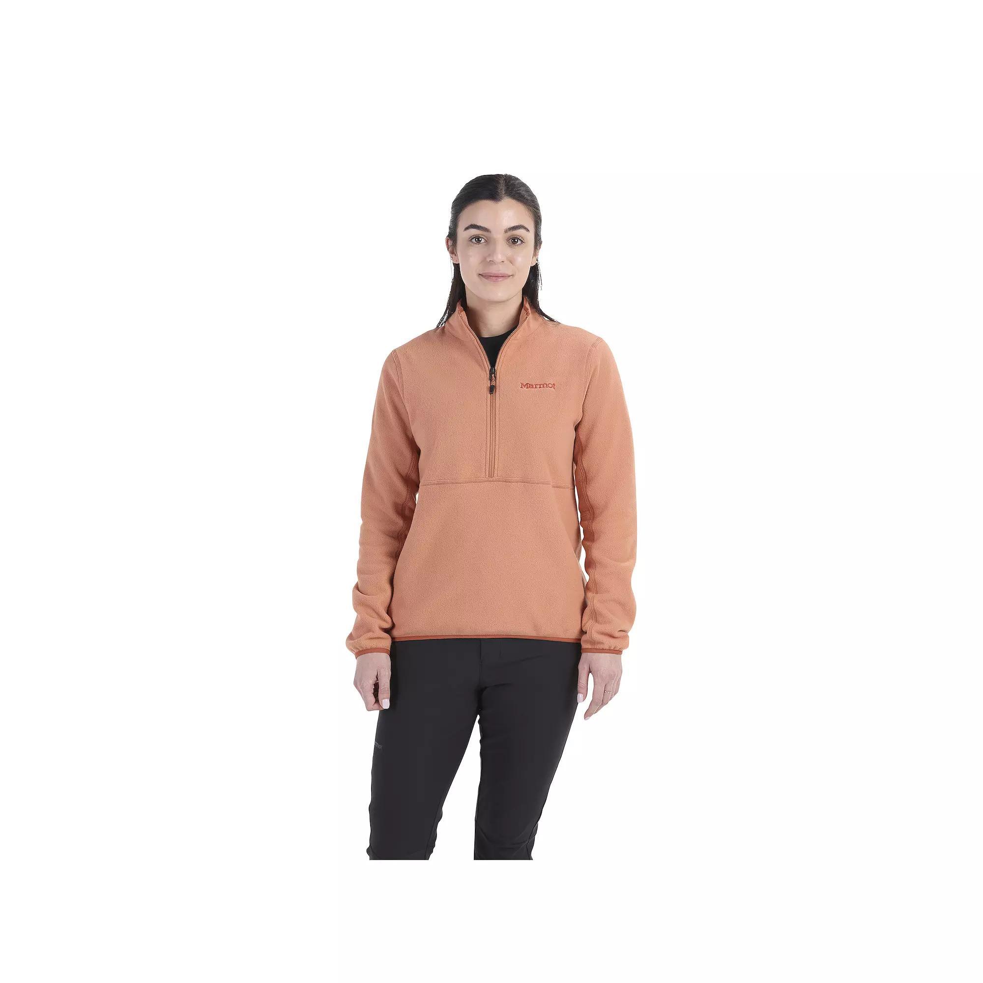 Women's Marmot Rocklin Half-Zip Pullover, Size: Small, Sunburn Product Image