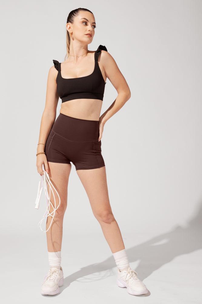 Supersculpt™ Booty Short with Pockets (Pet Hair Resistant) - French Roast Product Image