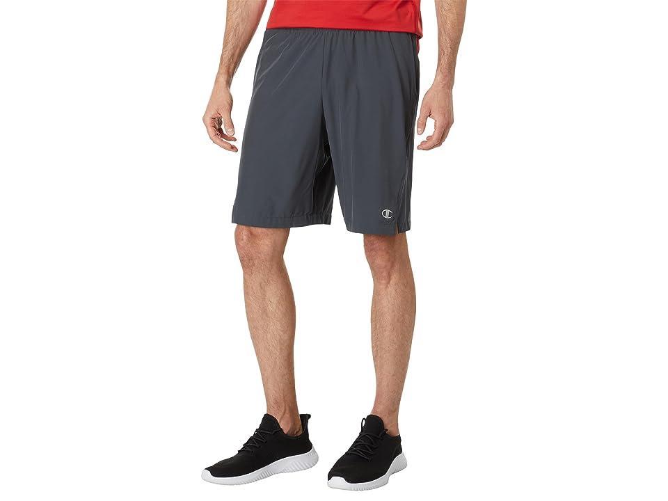 Mens Champion MVP Athletic Shorts, Moisture Wicking, C Logo, 9 Stealth M Product Image
