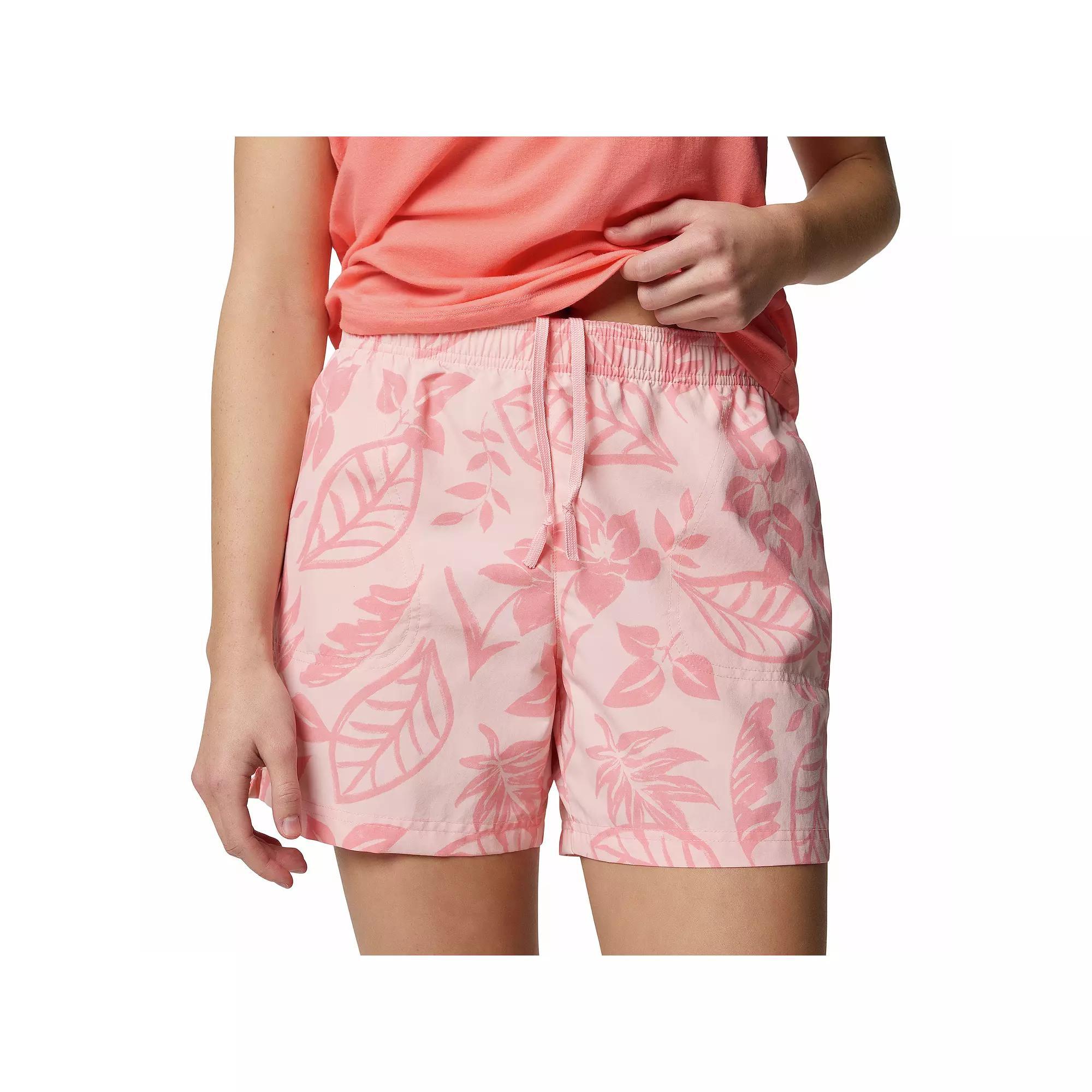 Women's Columbia Sandy River Printed Shorts III, Size: XXL, Spray Pasteled Product Image