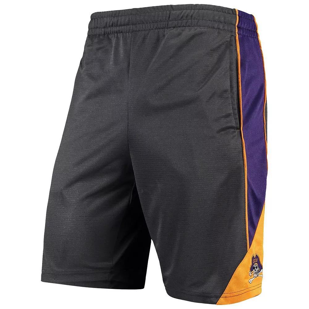 Men's Colosseum Charcoal ECU Pirates Turnover Team Shorts, Size: Medium, Ecu Charco Product Image