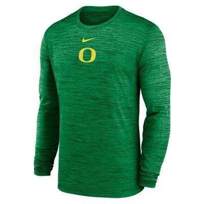 Oregon Sideline Velocity Nike Men's Dri-FIT College Long-Sleeve T-Shirt Product Image