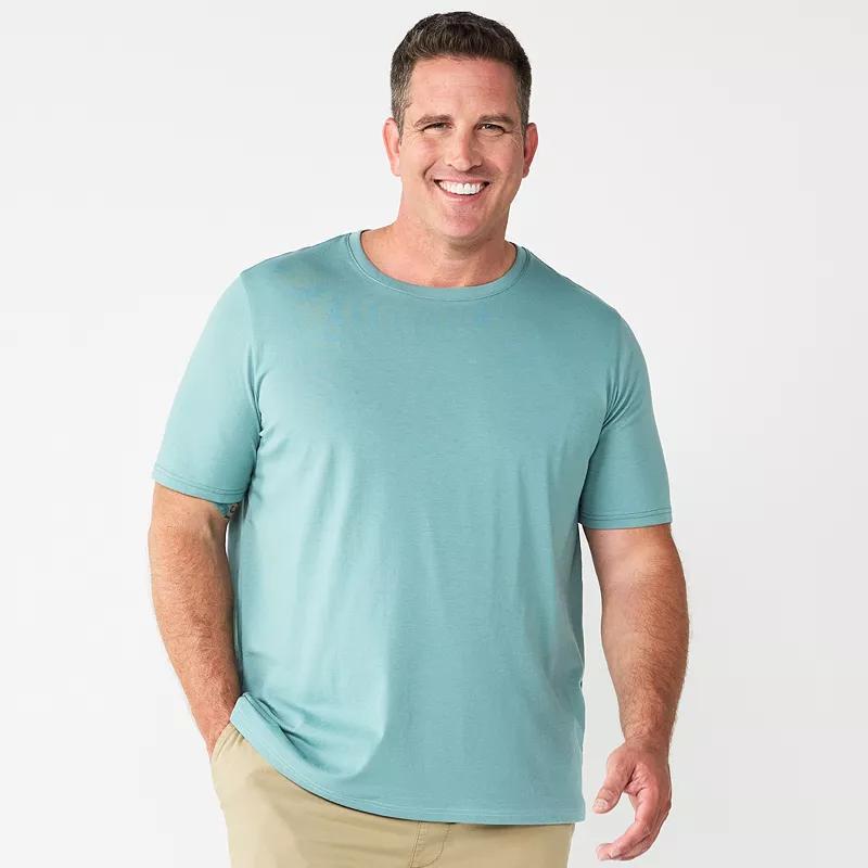 Big & Tall Sonoma Goods For Life® Short Sleeve Crewneck T-Shirt, Men's, Size: 3XL Tall, Albany Blue Product Image