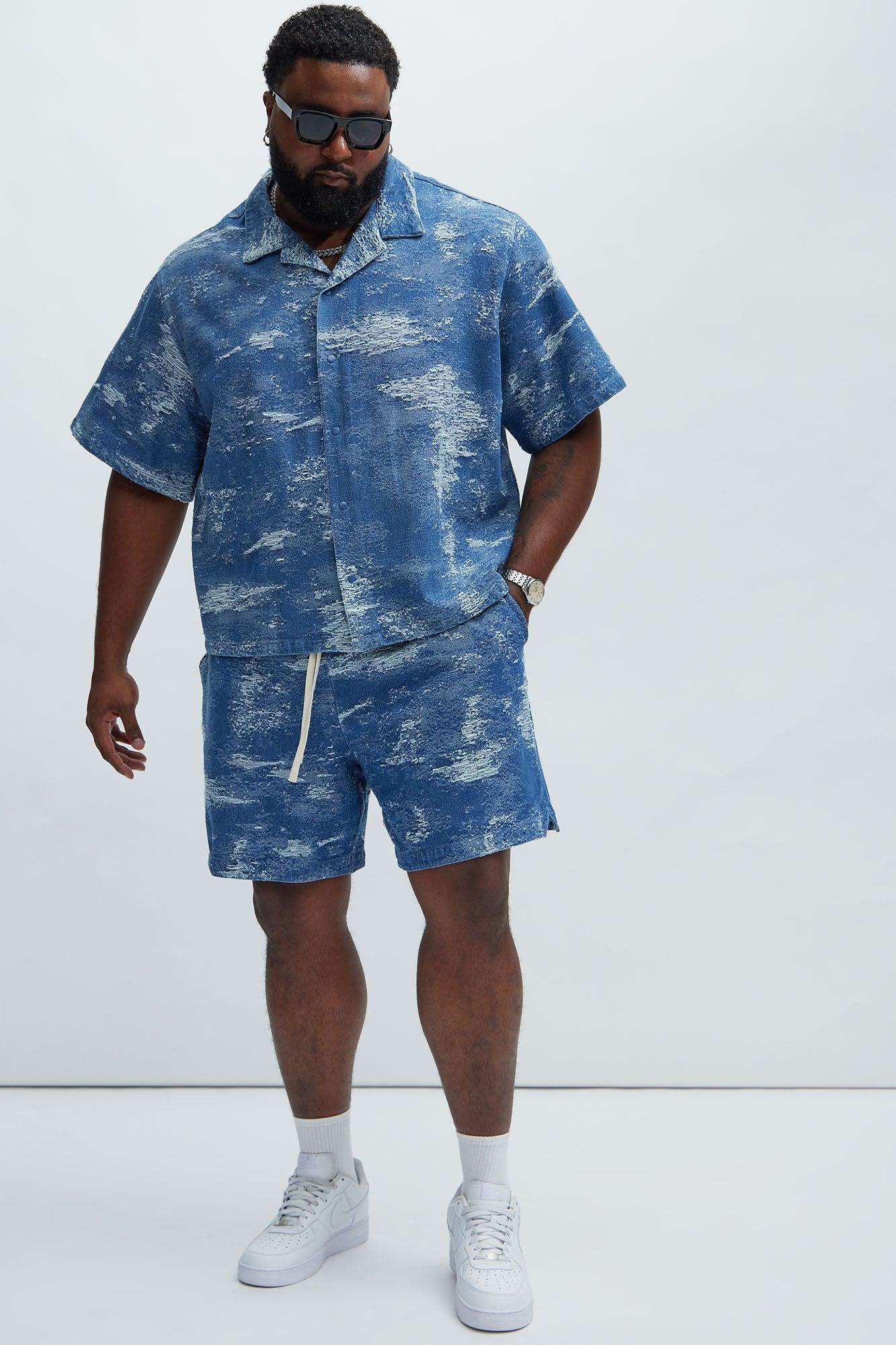 Cloud 9 Textured Shirt - Light Blue Product Image