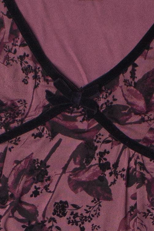 Mesh Fit & Flare Floral Mini Dress Product Image