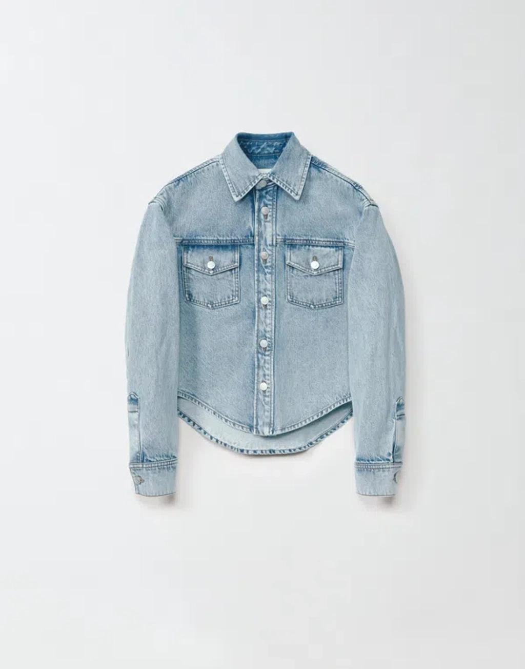 FABIANA FILIPPI Indigo Denim Shirt Jacket In Blue Product Image
