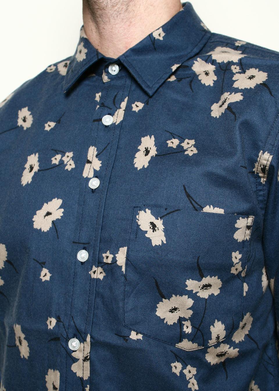 Oxford Shirt // Blue Floral Product Image
