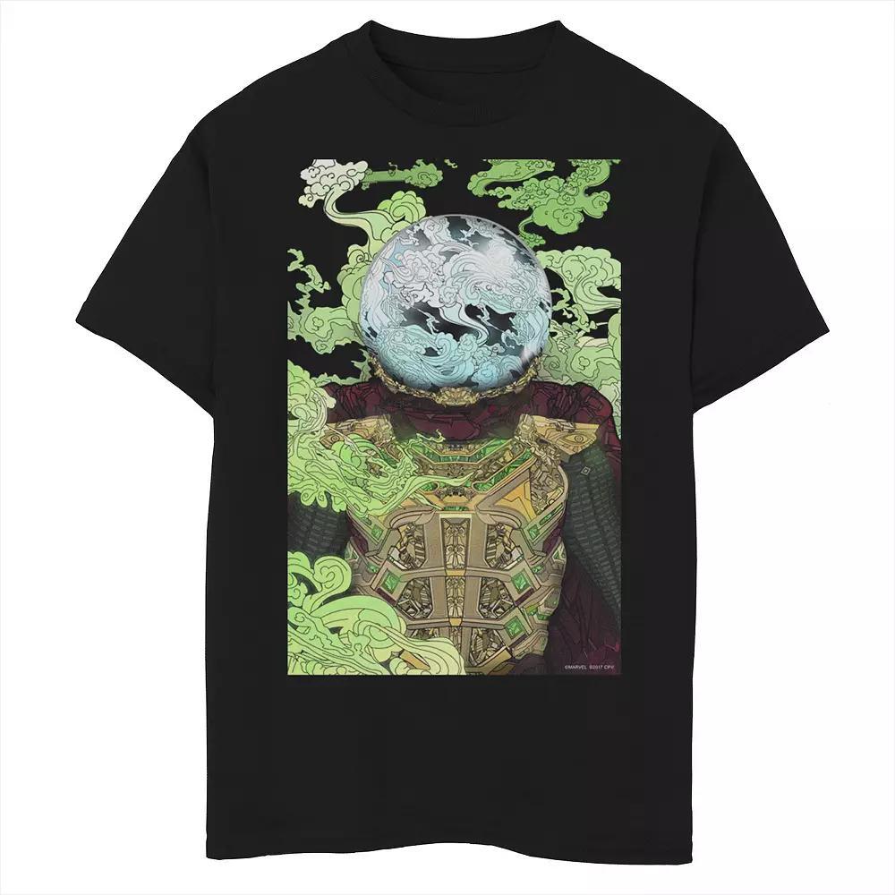 Boys 8-20 Marvel Spider-Man Far From Home Mysterio Vintage Poster Graphic Tee, Boy's, Size: Large, Black Product Image
