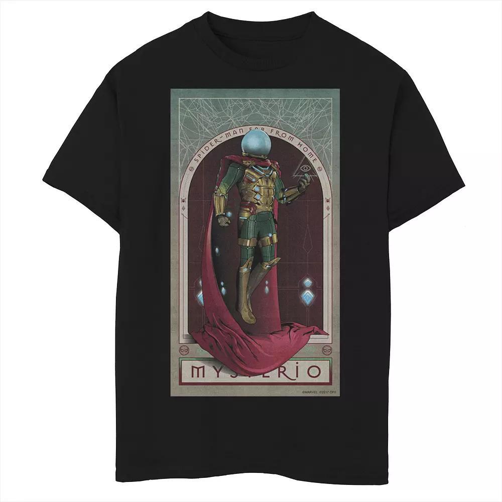 Boys 8-20 Marvel Spider Man Far From Home Myserio Poster Graphic Tee, Boy's, Size: Medium, Black Product Image