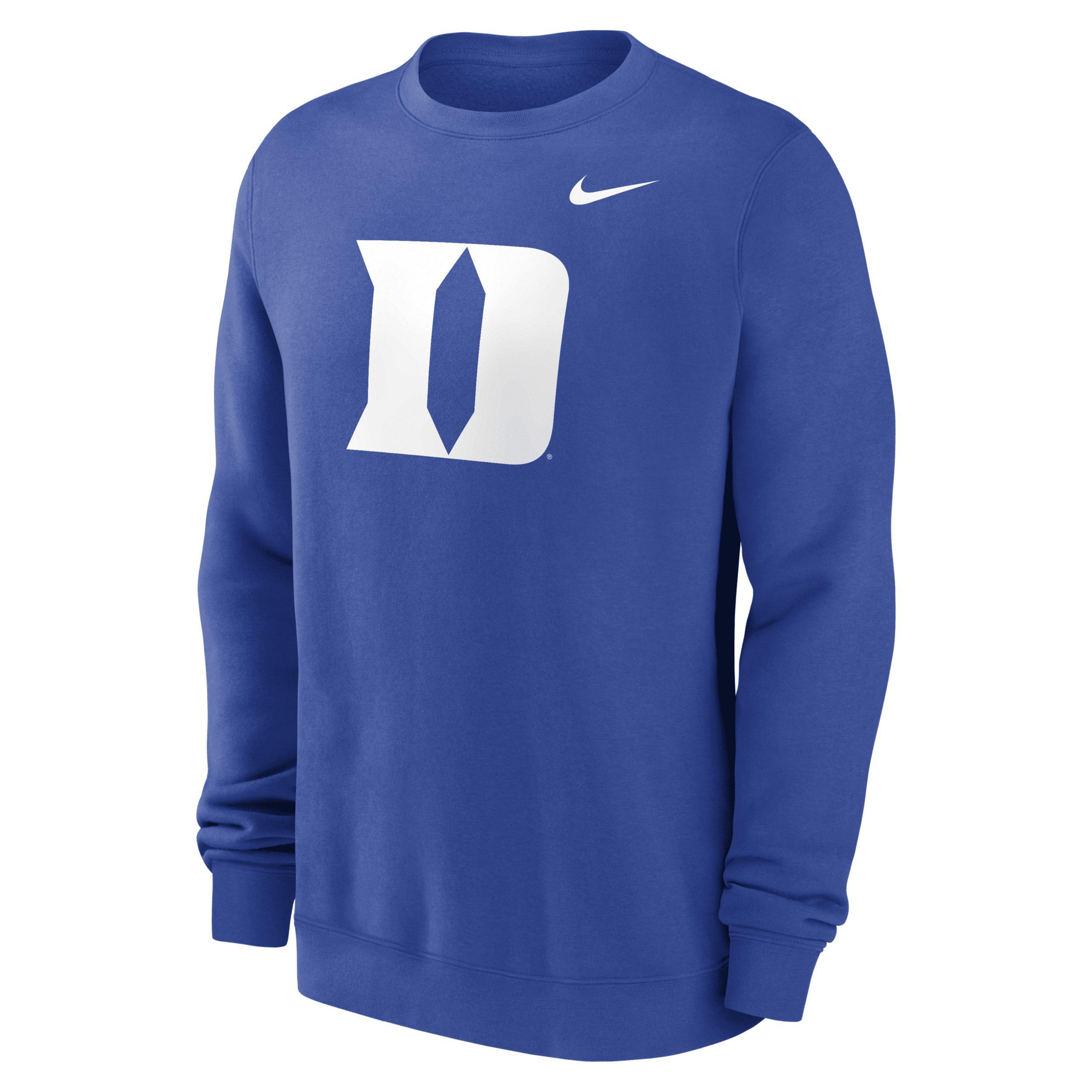Mens Nike Royal Duke Devils Primetime Evergreen Fleece Pullover Sweatshirt Product Image