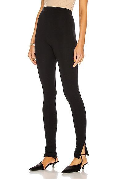 Zip-Cuff Viscose Leggings Product Image