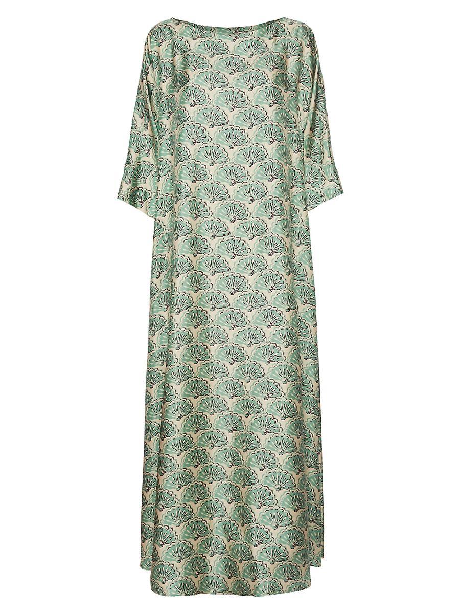 Womens Muumuu Dress Round Neck Product Image