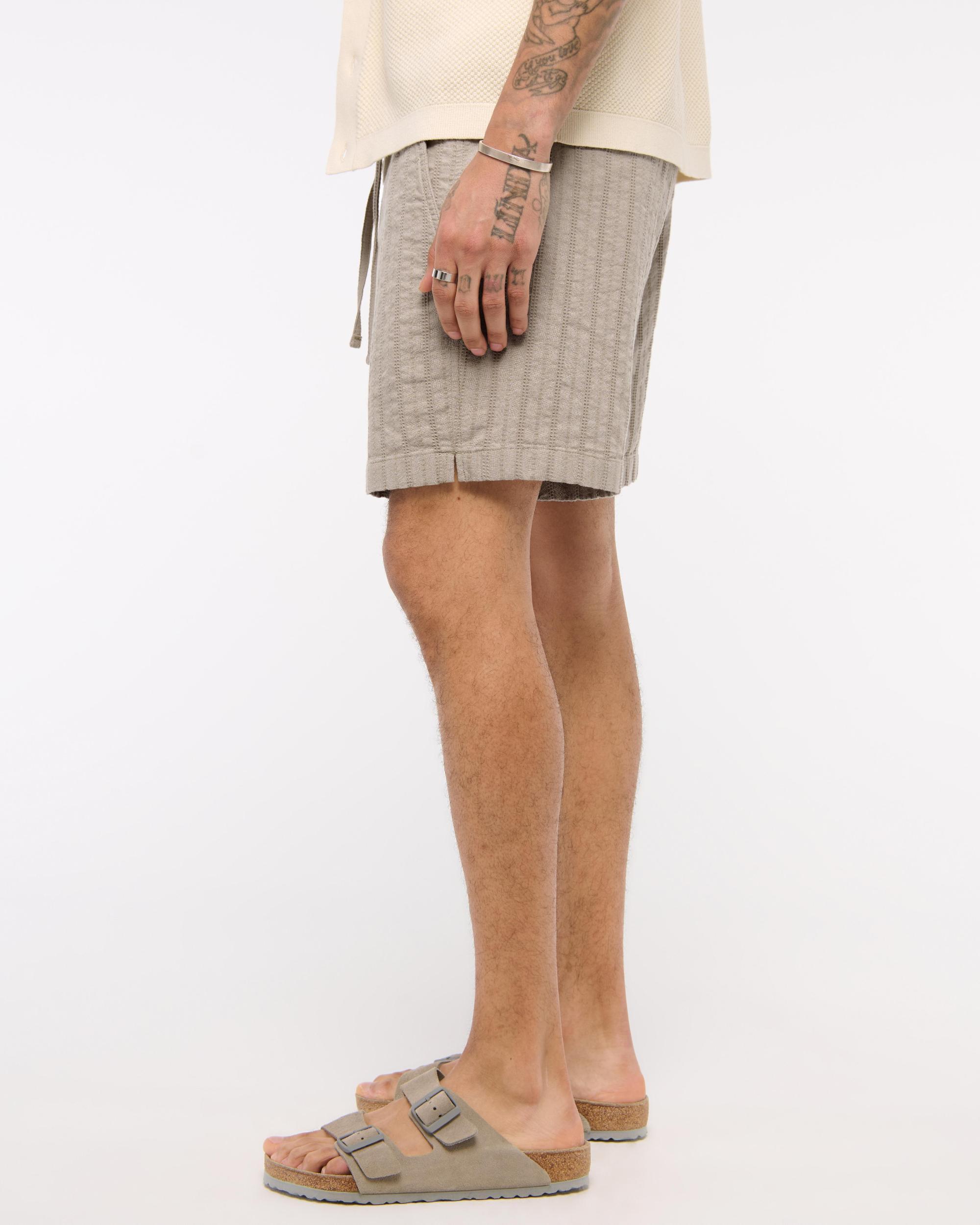 Cotton Texture Pull-On Short Product Image
