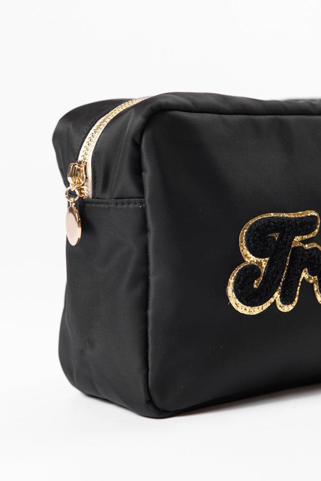 Black "Travel" Travel Pouch SALE Product Image