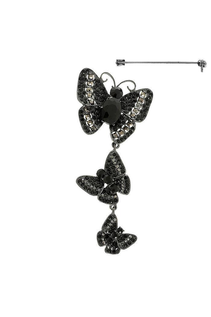 Cascading Butterfly Brooch Pin Product Image