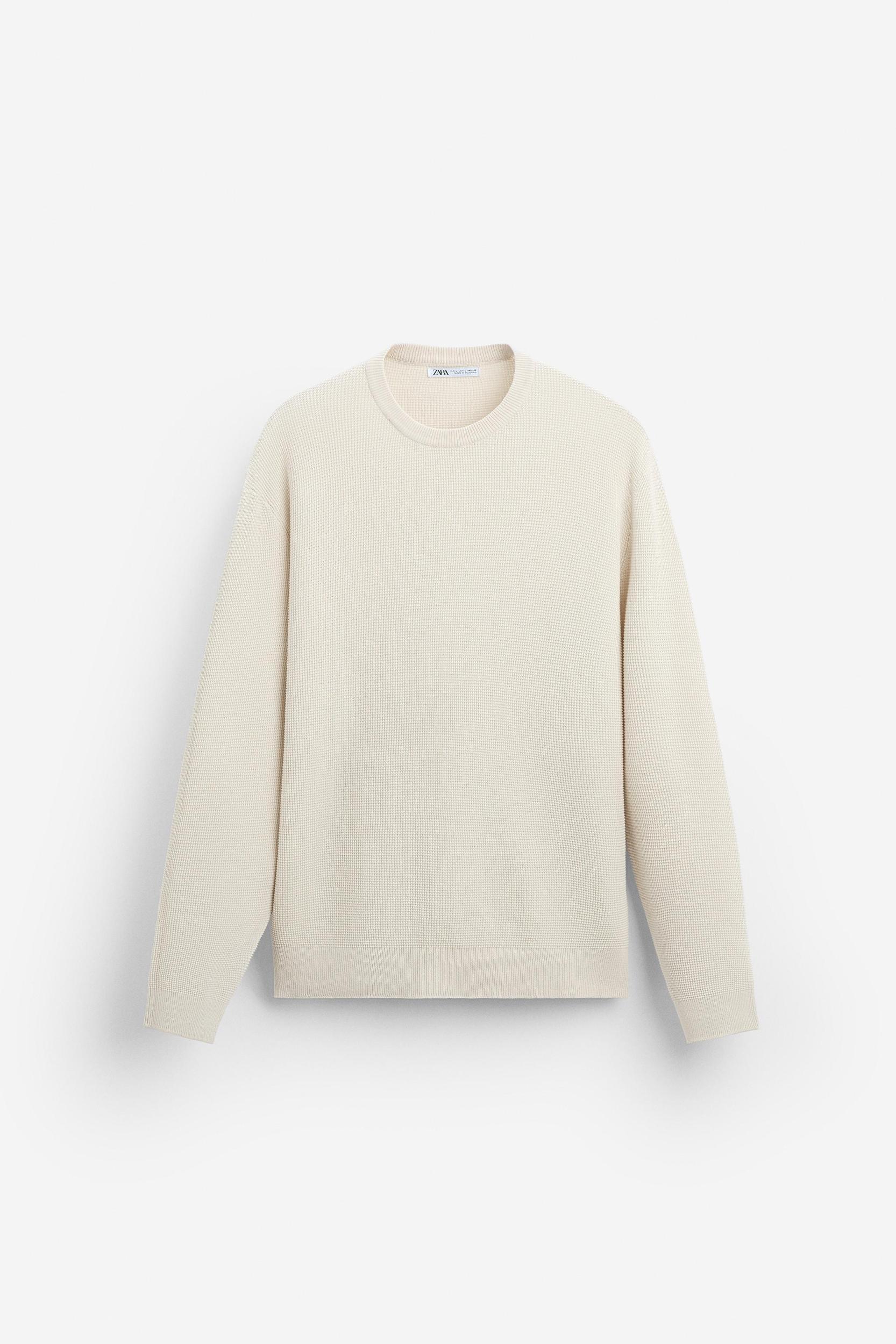 BASIC TEXTURED KNIT SWEATER Product Image