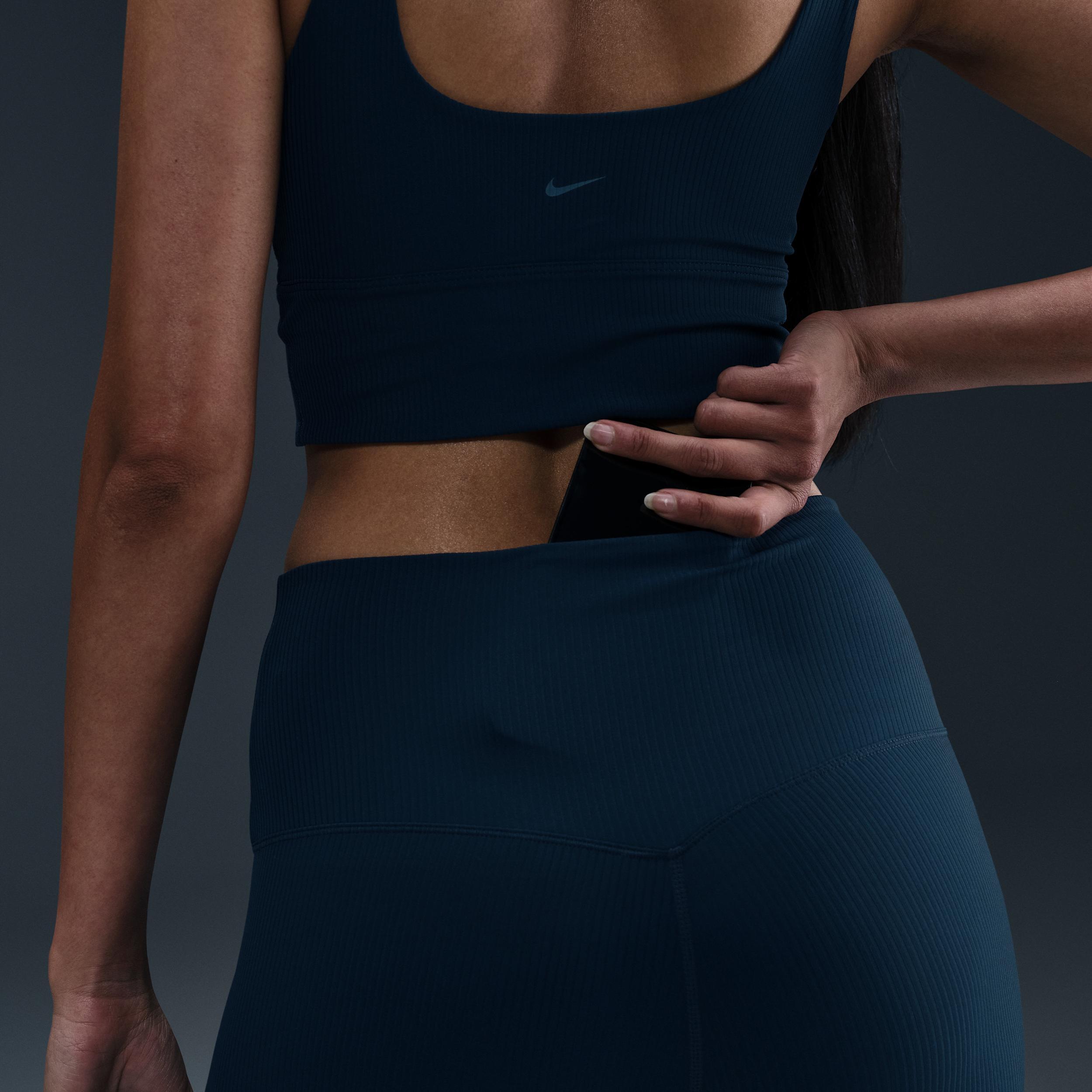 Nike Women's Zenvy Rib Gentle-Support High-Waisted 7/8 Leggings Product Image