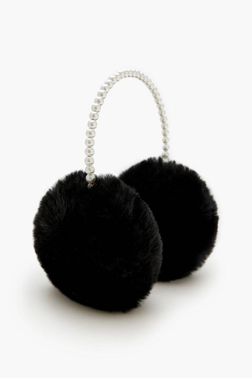 Faux Fur & Pearl Ear Muffs | Forever 21 Product Image