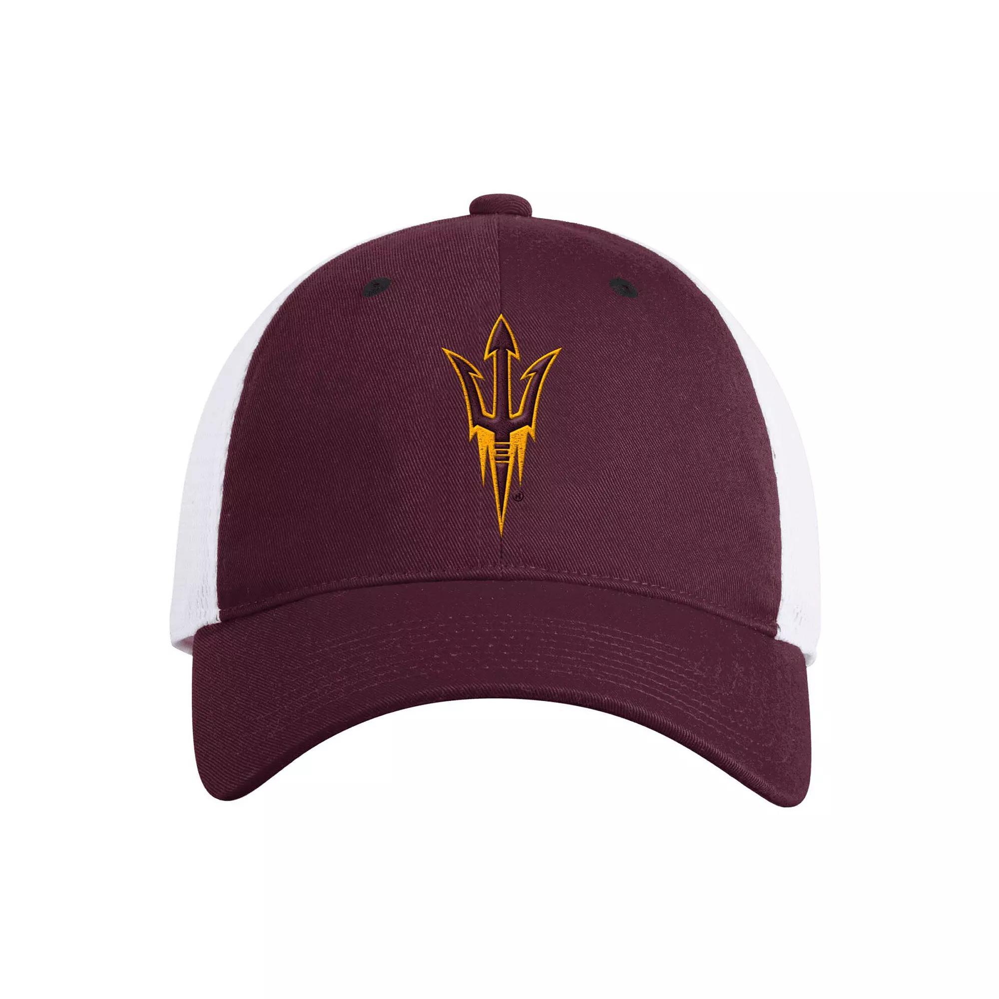 Men's adidas Maroon Arizona State Sun Devils Mascot Slouch Trucker Adjustable Hat, Red Product Image