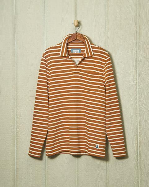 Acadia Polo in Acorn/Cream Loopback Terry Product Image
