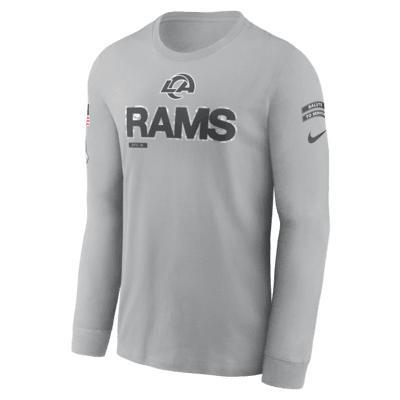 Los Angeles Rams Salute to Service Mascot Edge Legend Nike Men's NFL Long-Sleeve T-Shirt Product Image
