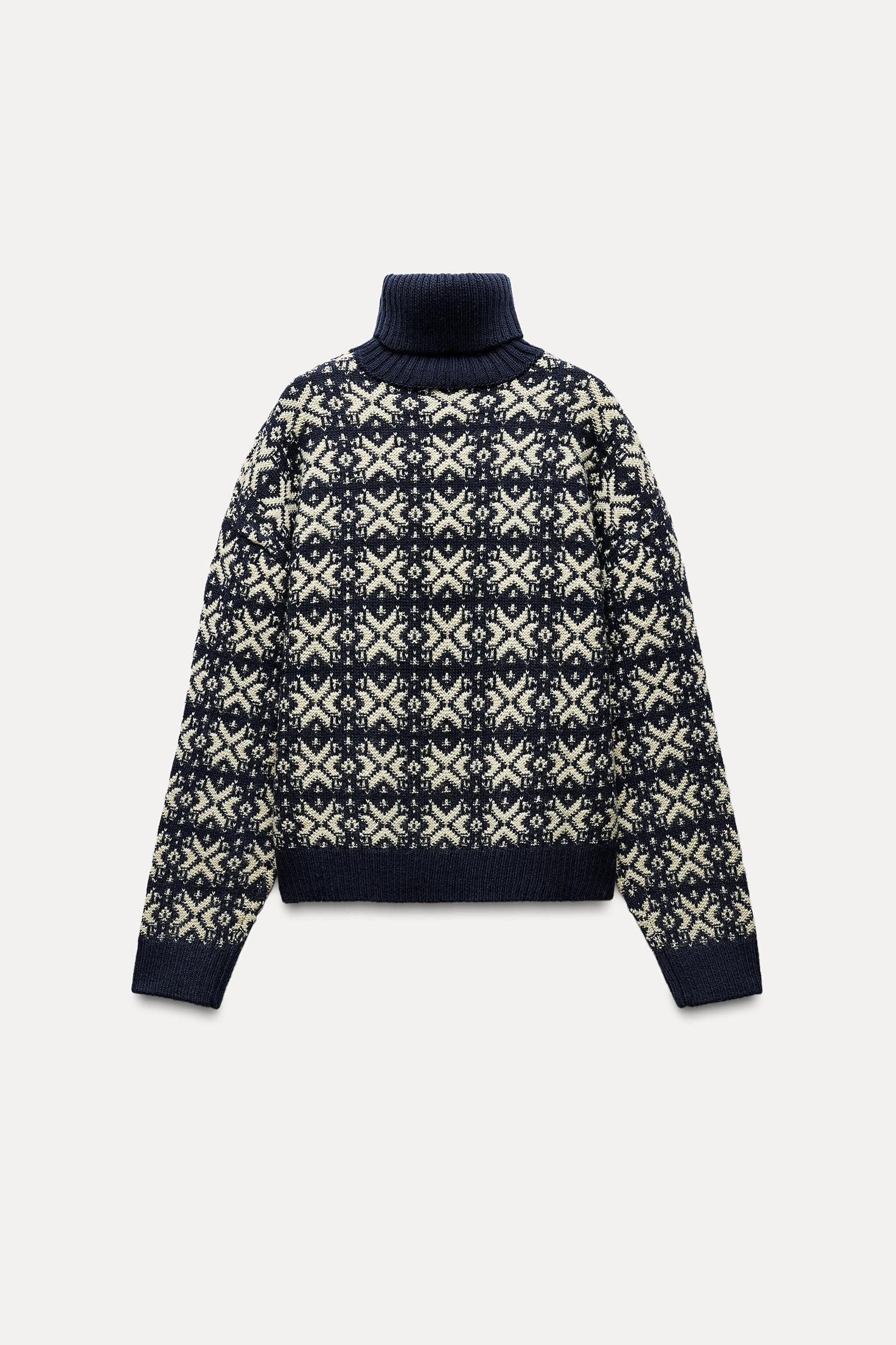 JACQUARD KNIT SWEATER Product Image