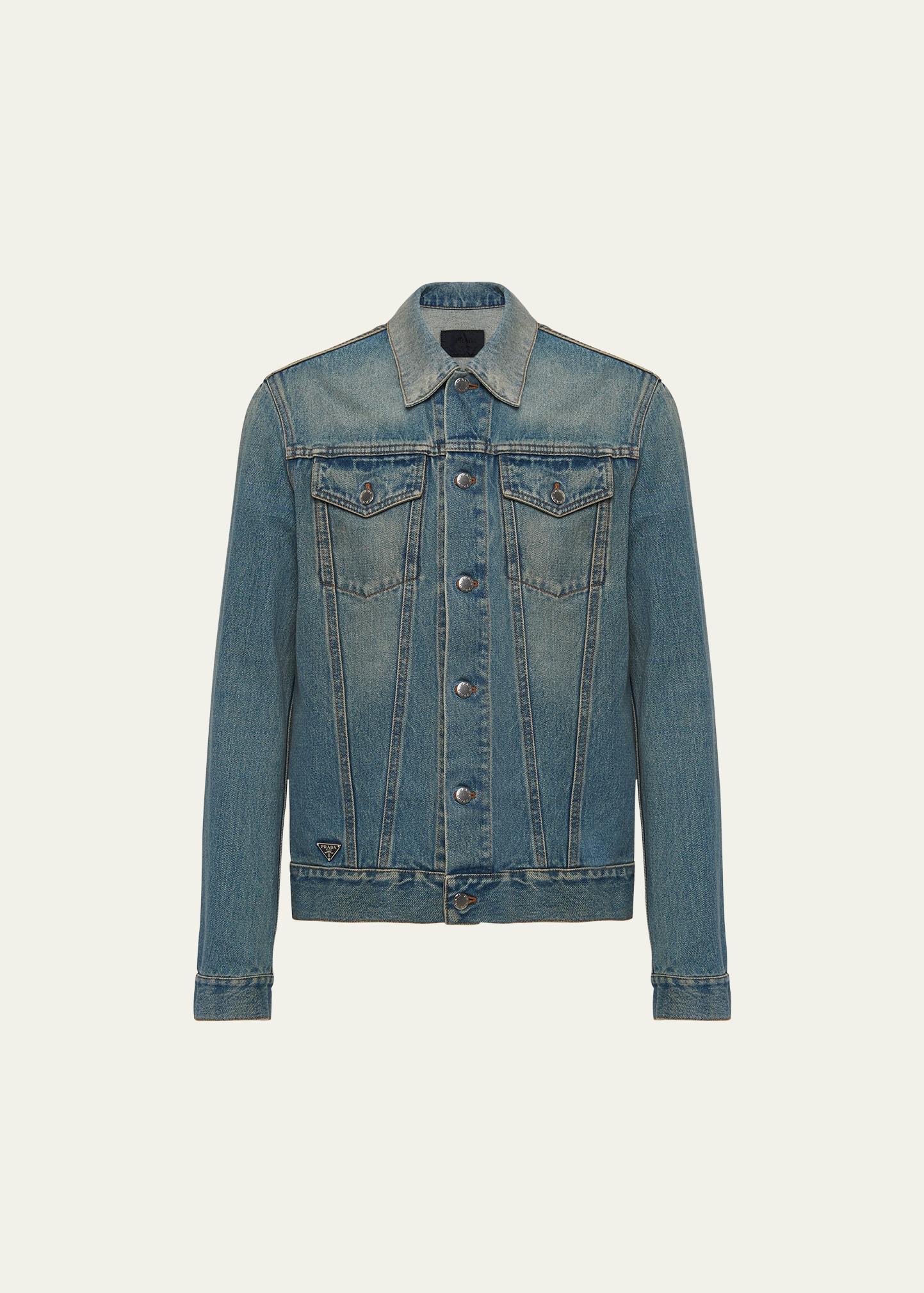 Mens Denim Trucker Jacket Product Image