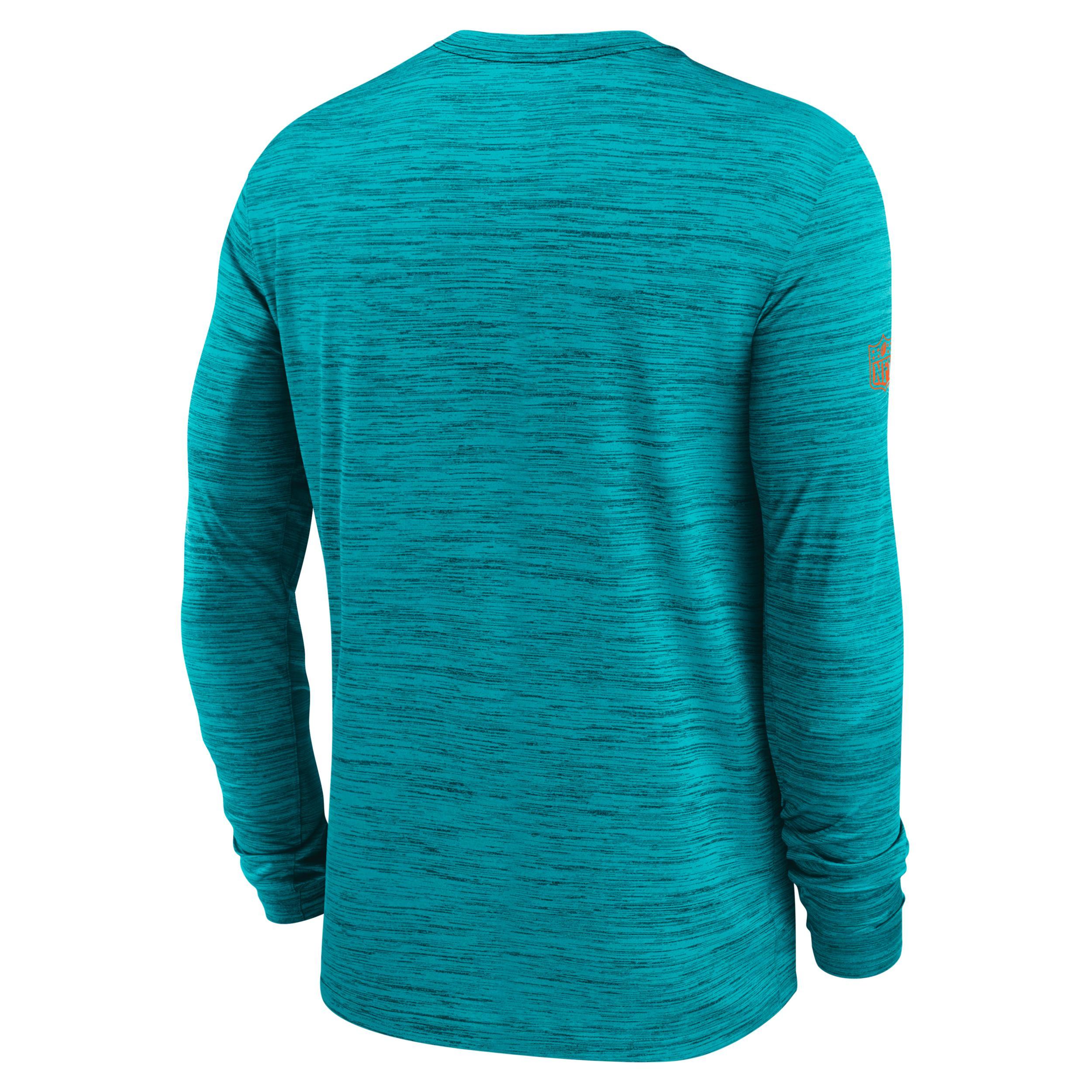 New England Patriots Sideline Team Issue Velocity Nike Men's Dri-FIT NFL Long-Sleeve T-Shirt Product Image