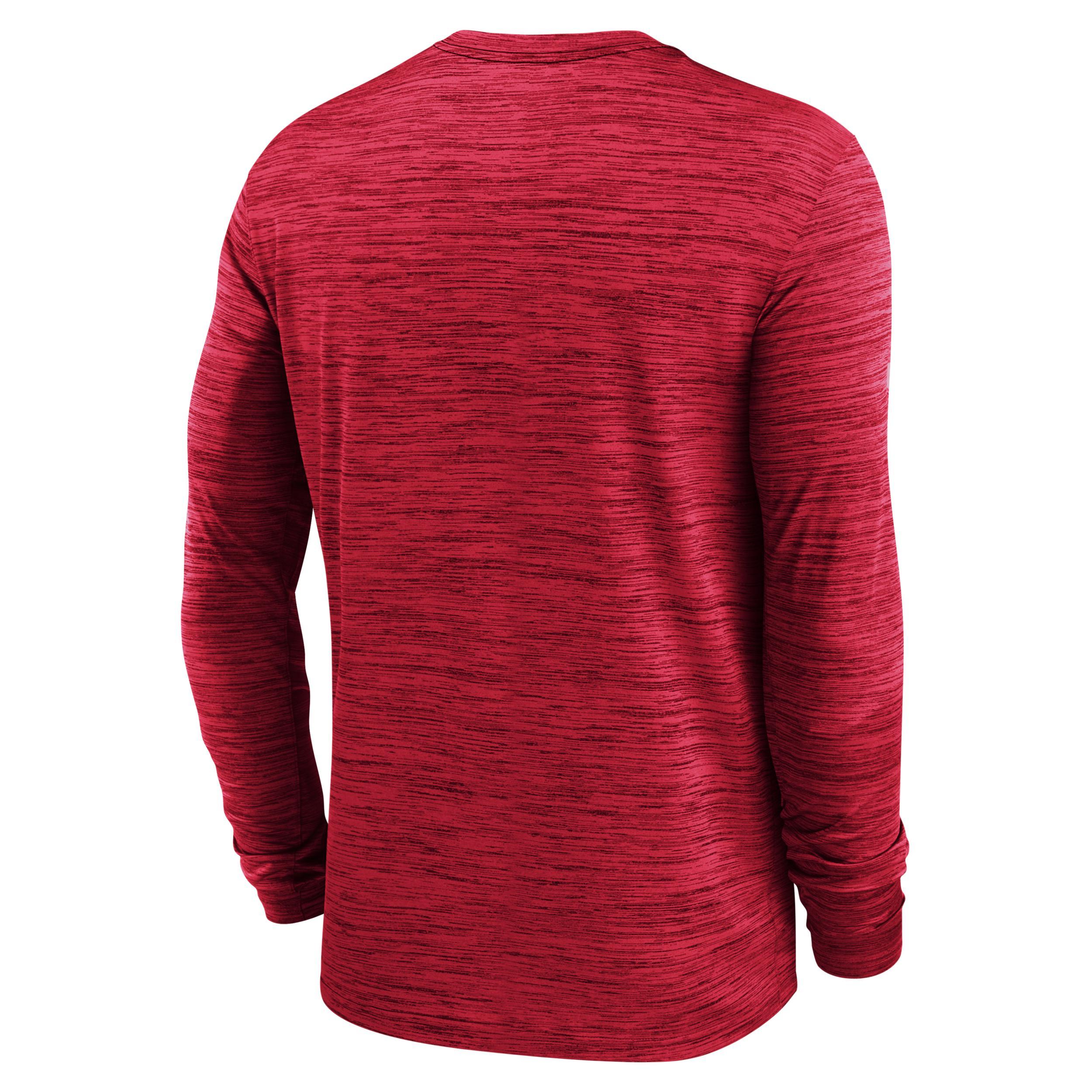 Mens Nike Burgundy Washington Commanders Sideline Team Velocity Performance Long Sleeve T-shirt Product Image