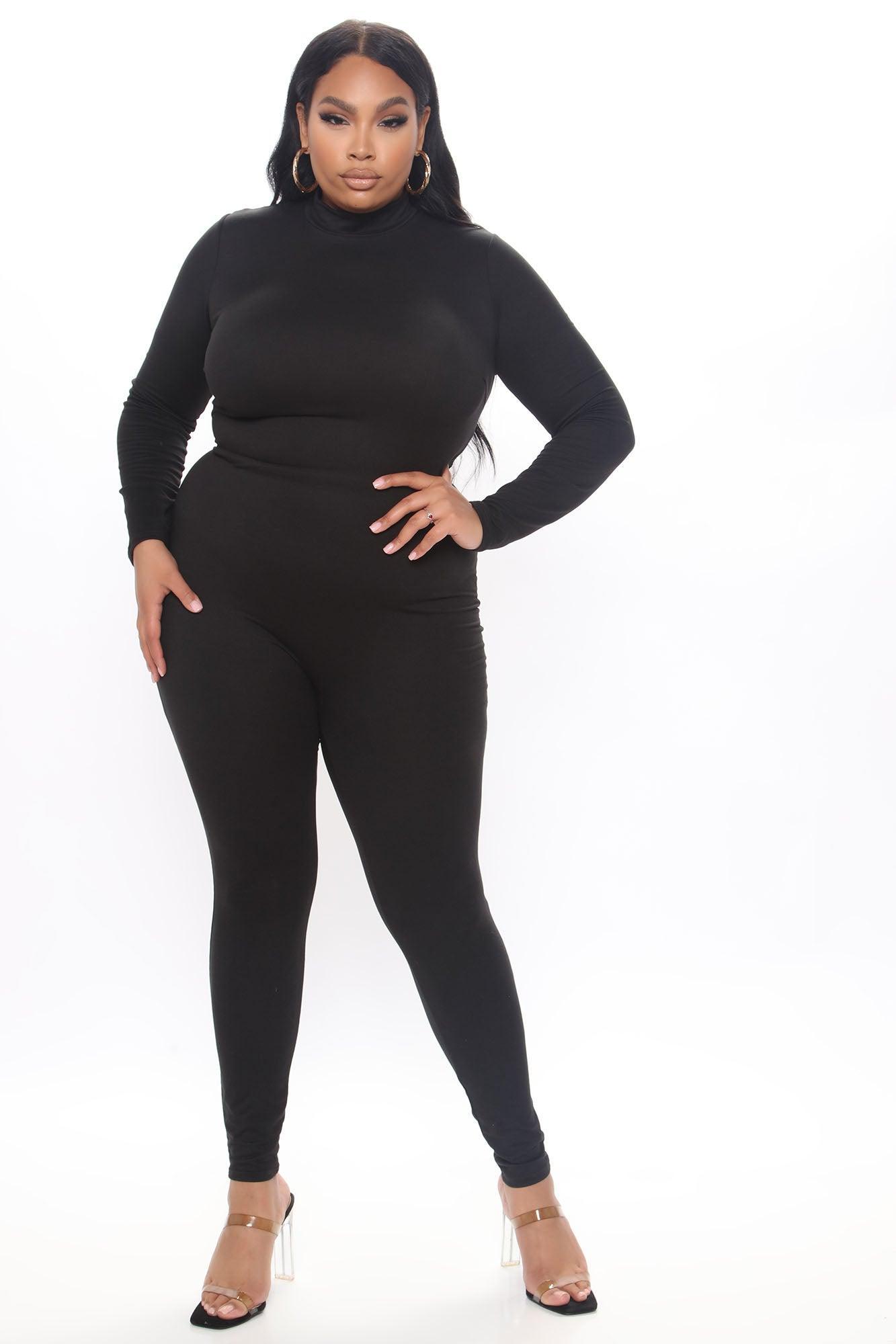 Frisky Feline Jumpsuit - Black Product Image