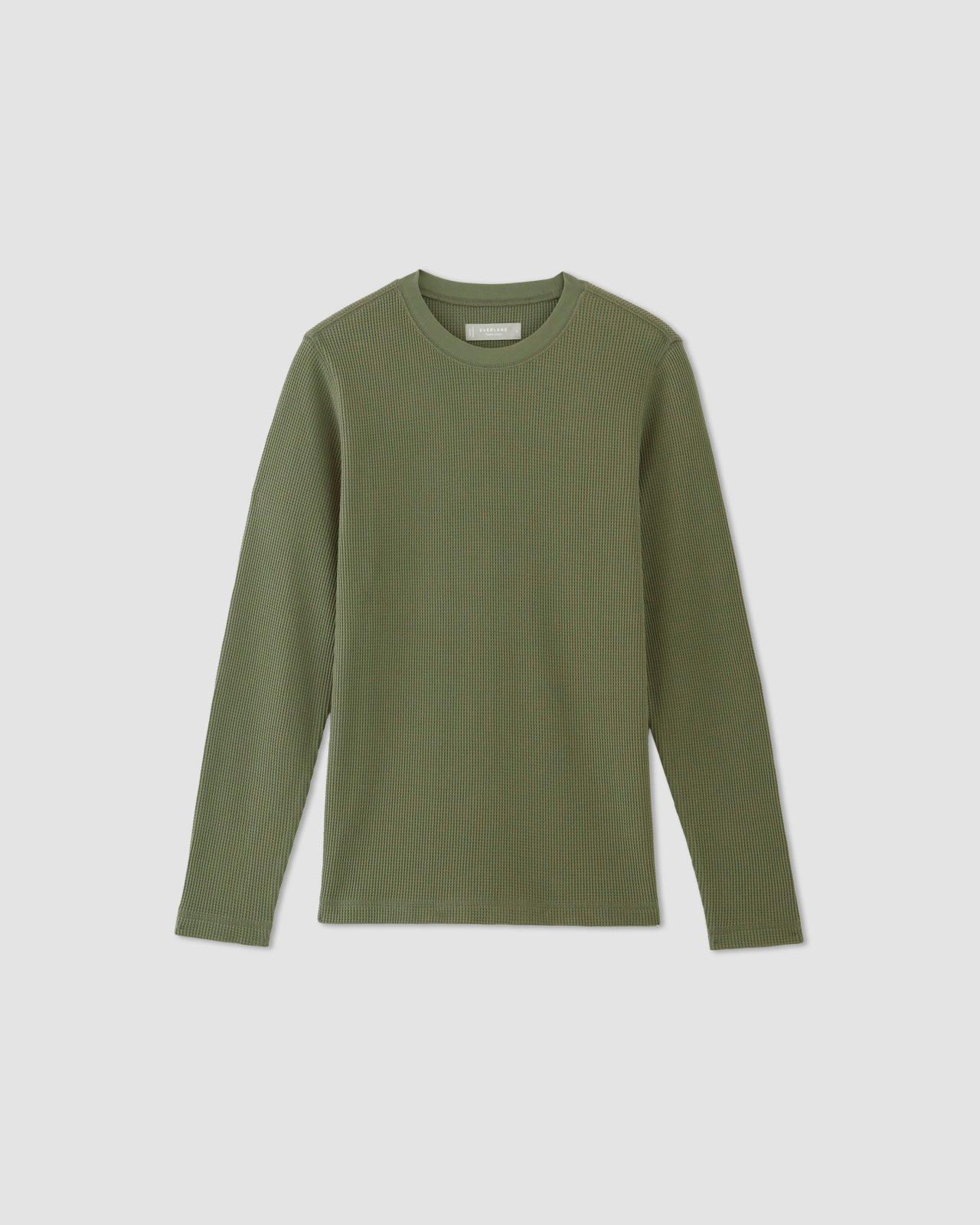 Mens Waffle Long-Sleeve Crew T-Shirt by Everlane Product Image