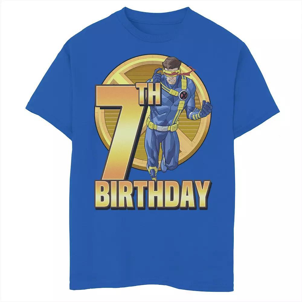 Boys 8-20 Marvel X-Men Cyclops Action Pose 7th Birthday Graphic Tee, Boys Product Image