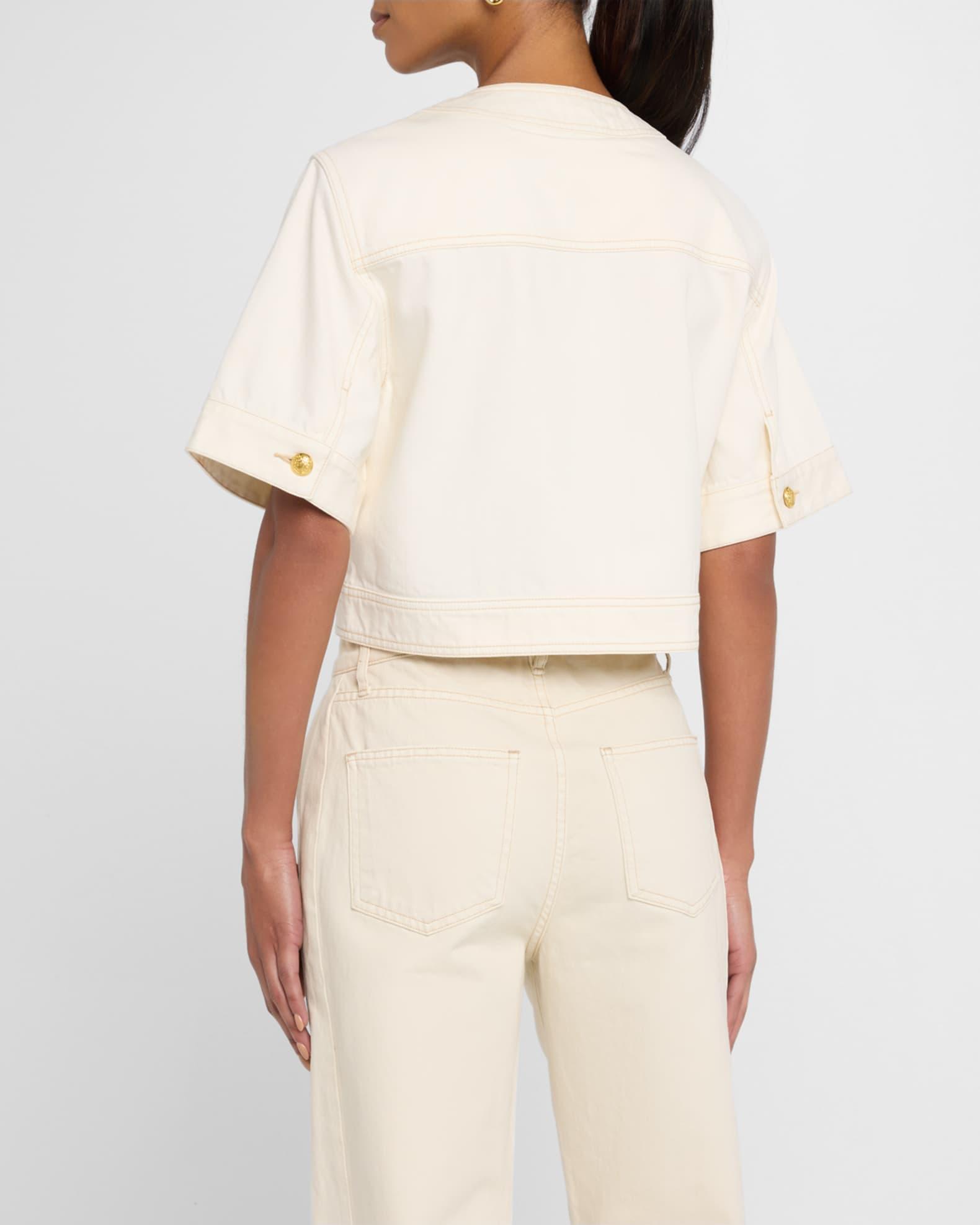 Elias Short-Sleeve Denim Jacket Product Image