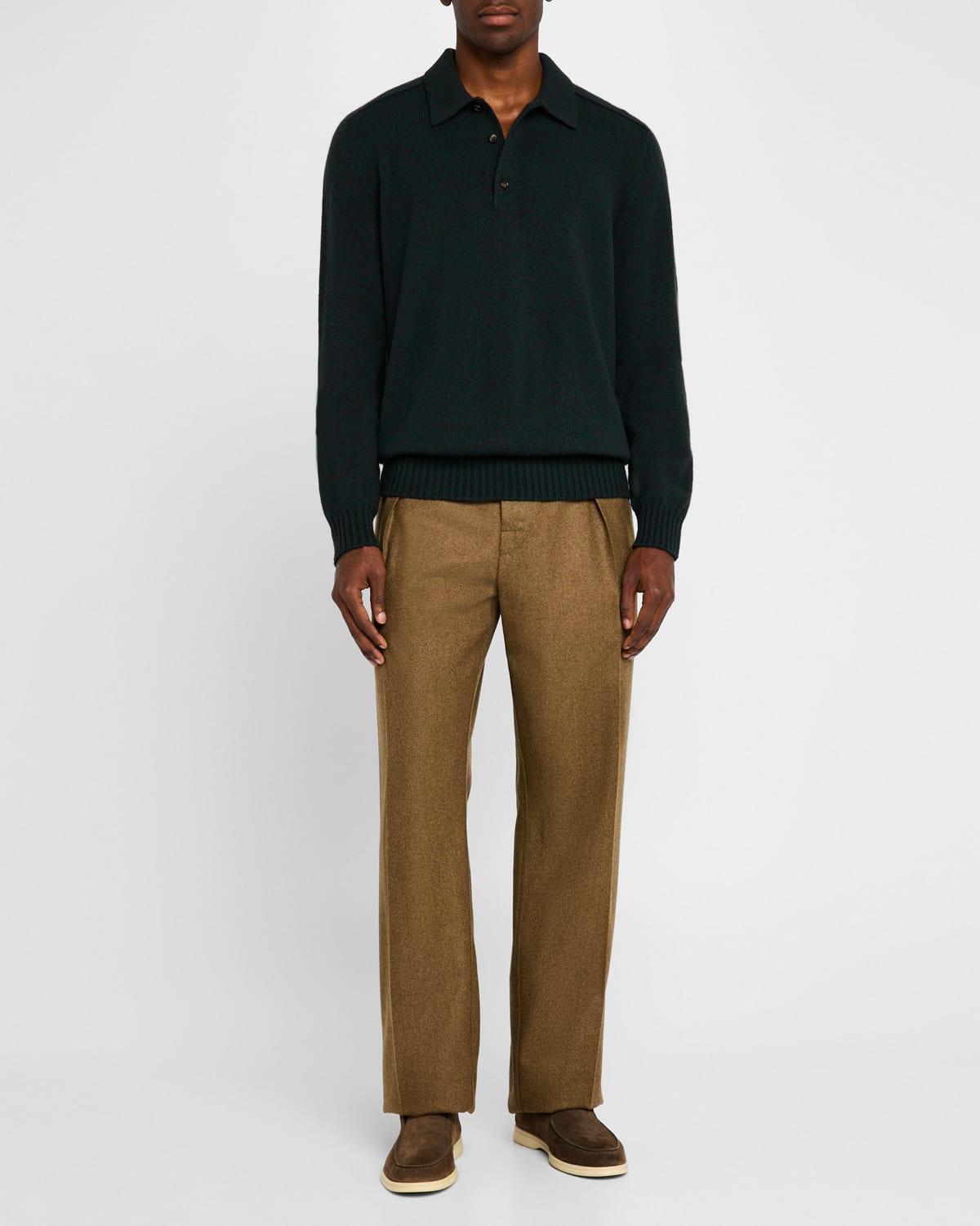Mens Mastallone Wool Polo Sweater Product Image
