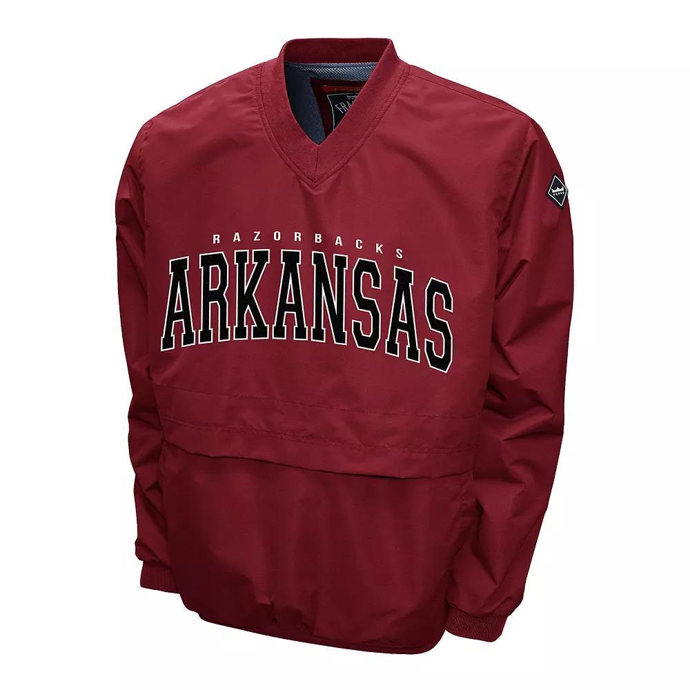 Men's Arkansas Razorbacks Members Windshell Pullover, Size: XL, Red Product Image
