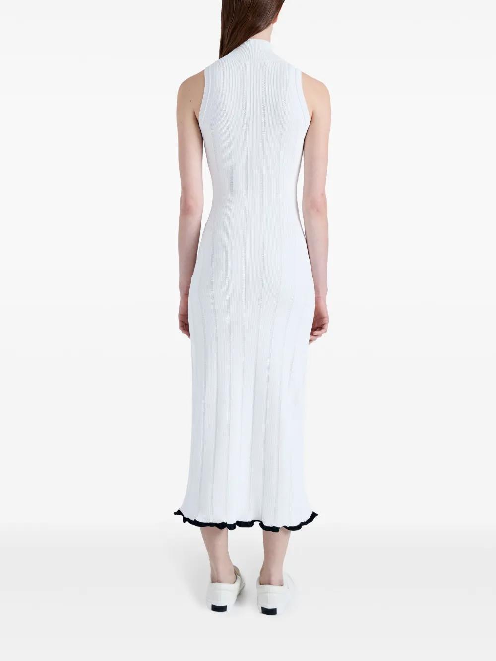 pointelle-knit high-neck dress Product Image