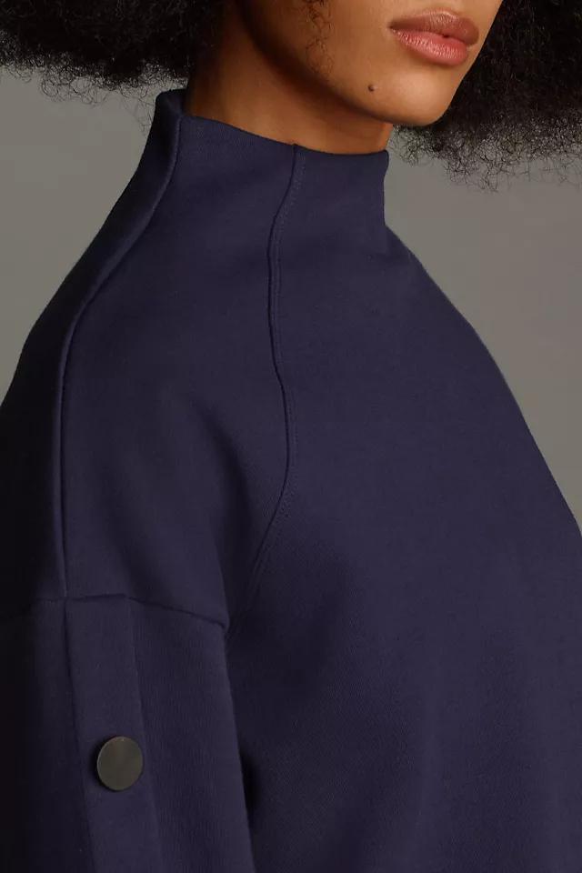 By Anthropologie Long-Sleeve Structured Button-Sleeve Top Product Image