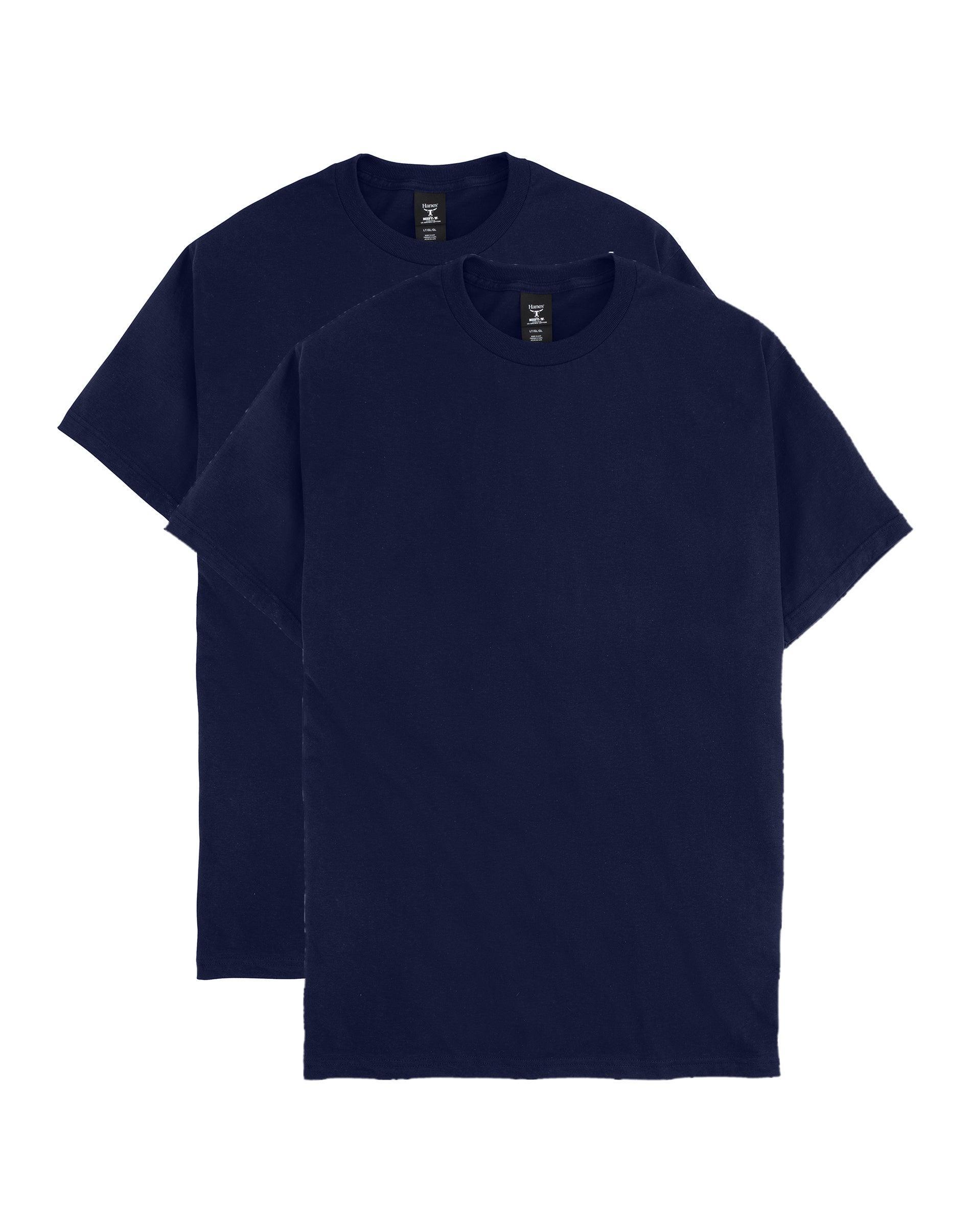 Big & Tall Hanes® Beefy-T Heavyweight Cotton Tee, Men's, Size: 3XL, Deep Red Product Image