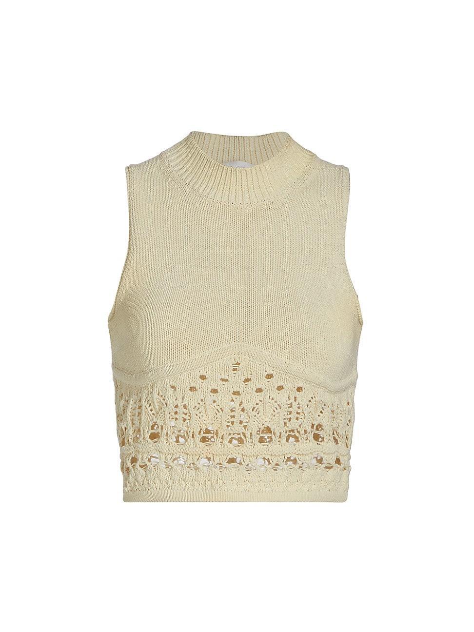 Womens Clarita Macram Tank Top Product Image
