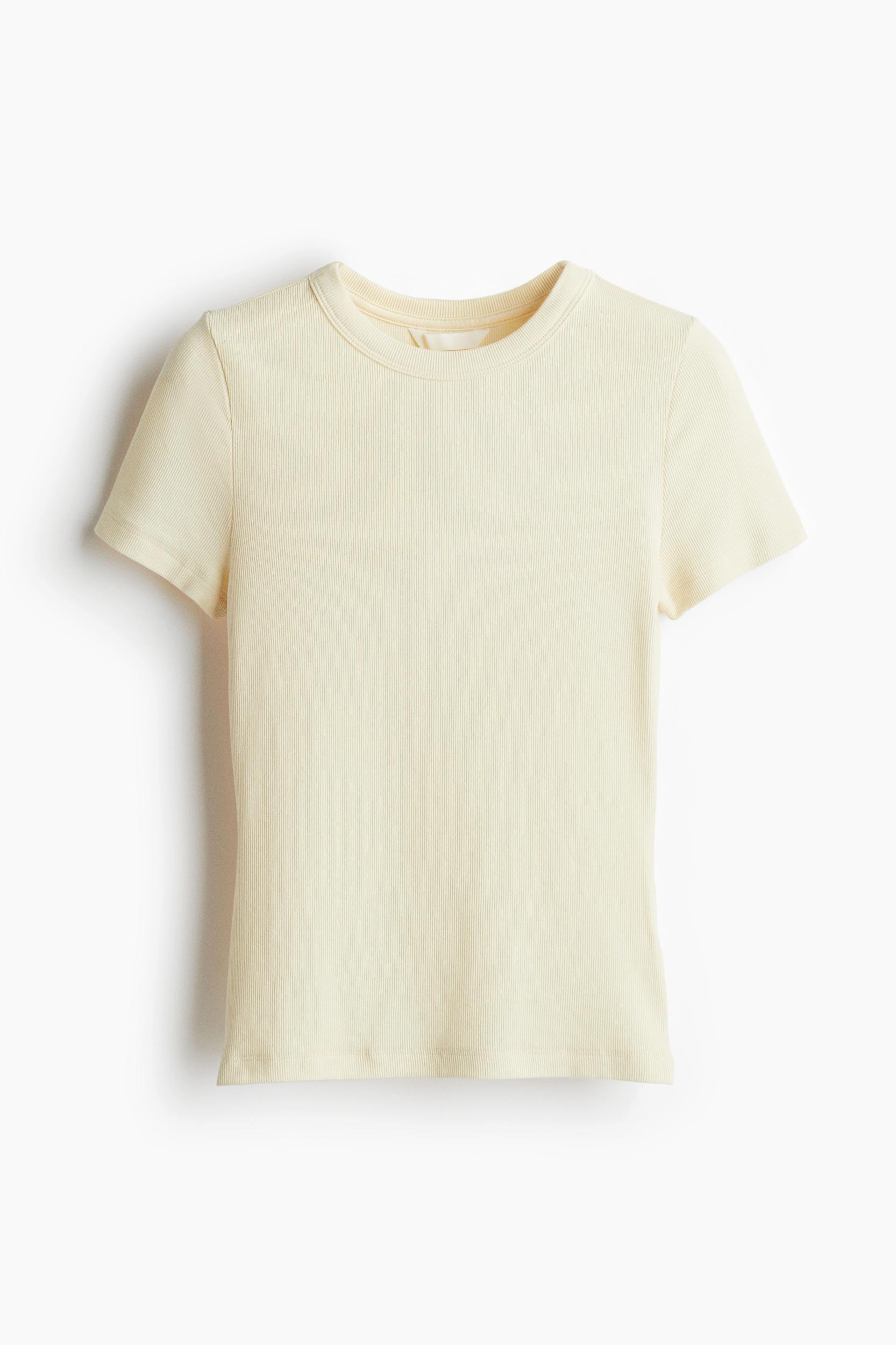 Ribbed Modal-blend T-shirt Product Image