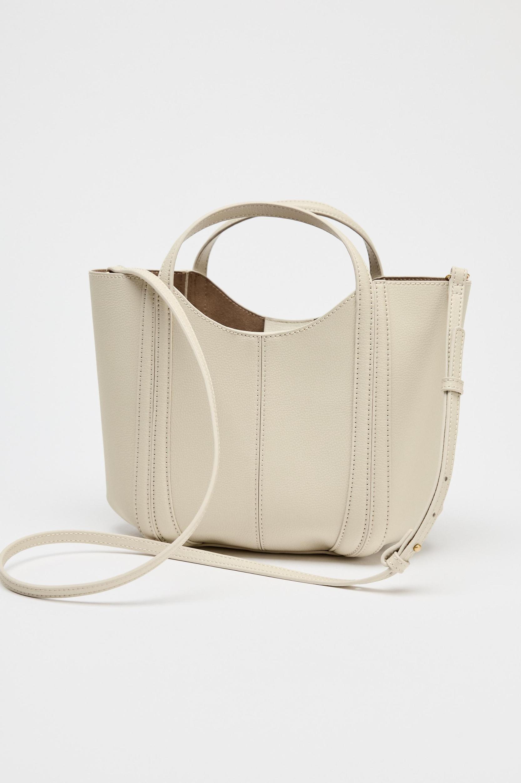 TOPSTITCHED MINI CITY BAG Product Image