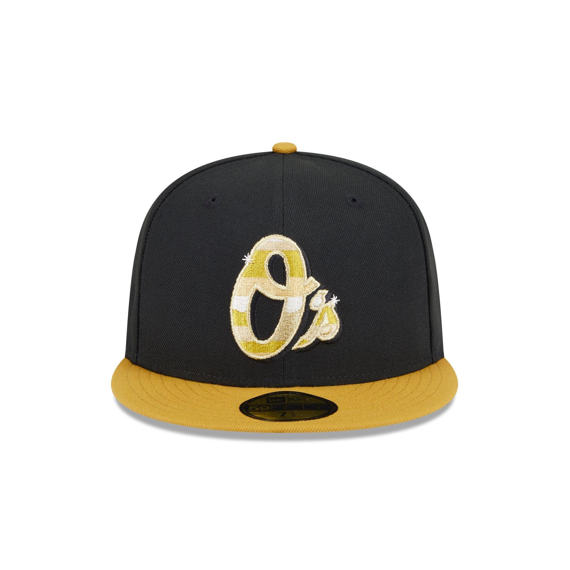 Baltimore Orioles Metallic Gold Logo 59FIFTY Fitted Hat Male Product Image