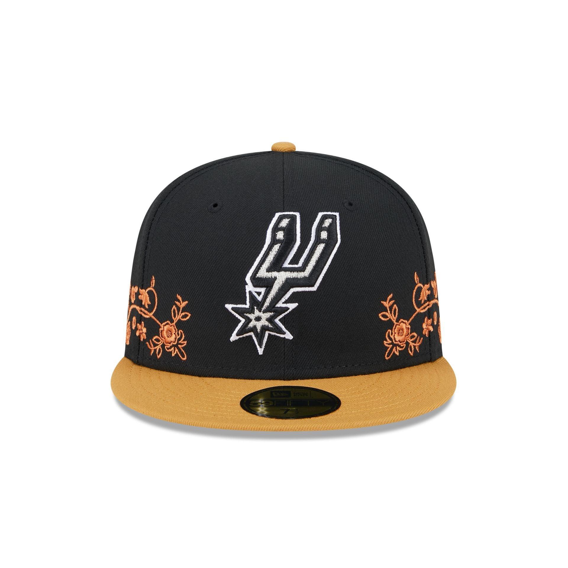 San Antonio Spurs Floral Vine 59FIFTY Fitted Hat Male Product Image
