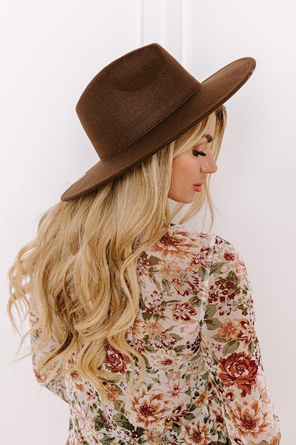 Crisp Breeze Felt Fedora in Chestnut Product Image