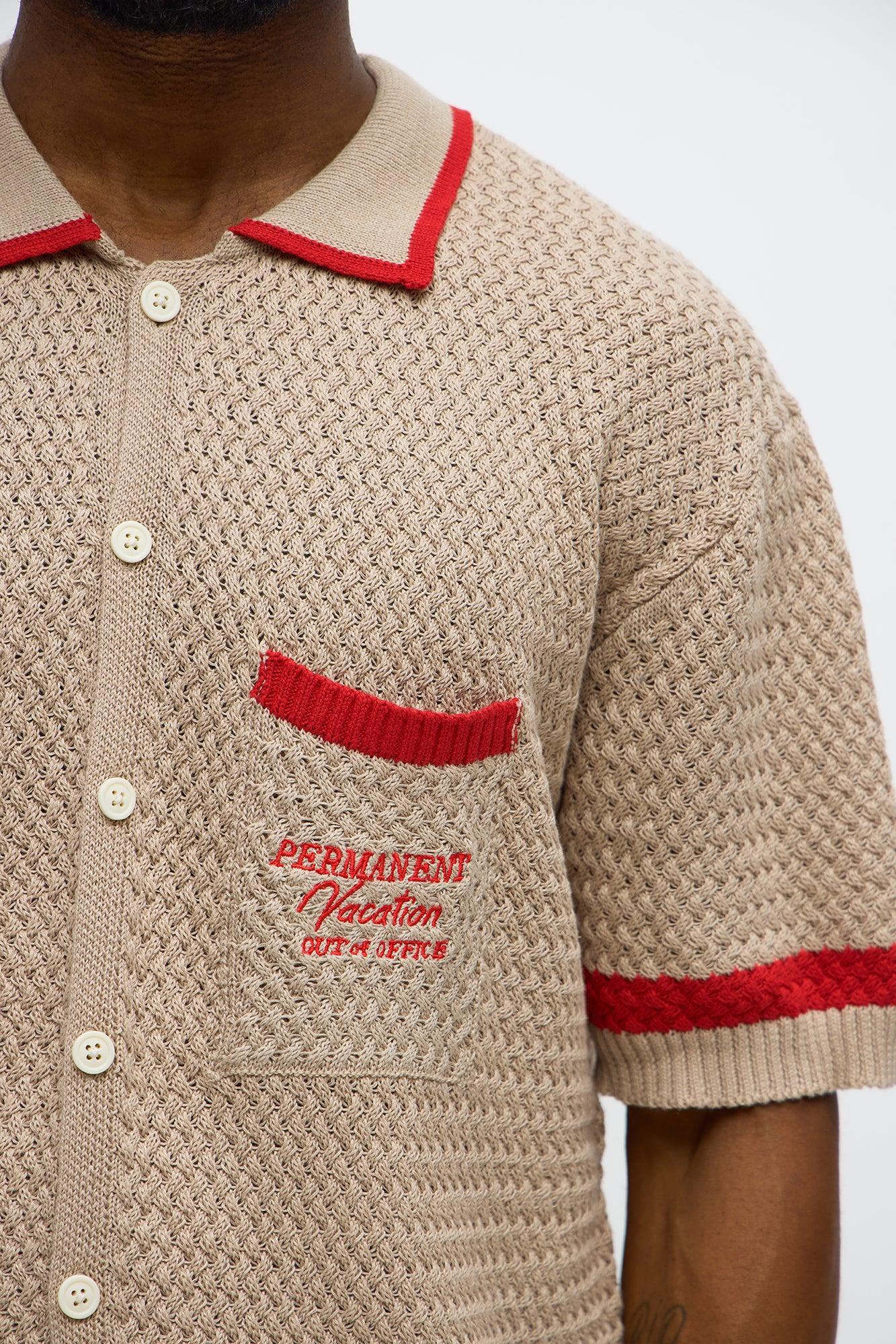 Relaxed Fit Margarita Button Up Shirt - Tan/Multi Product Image