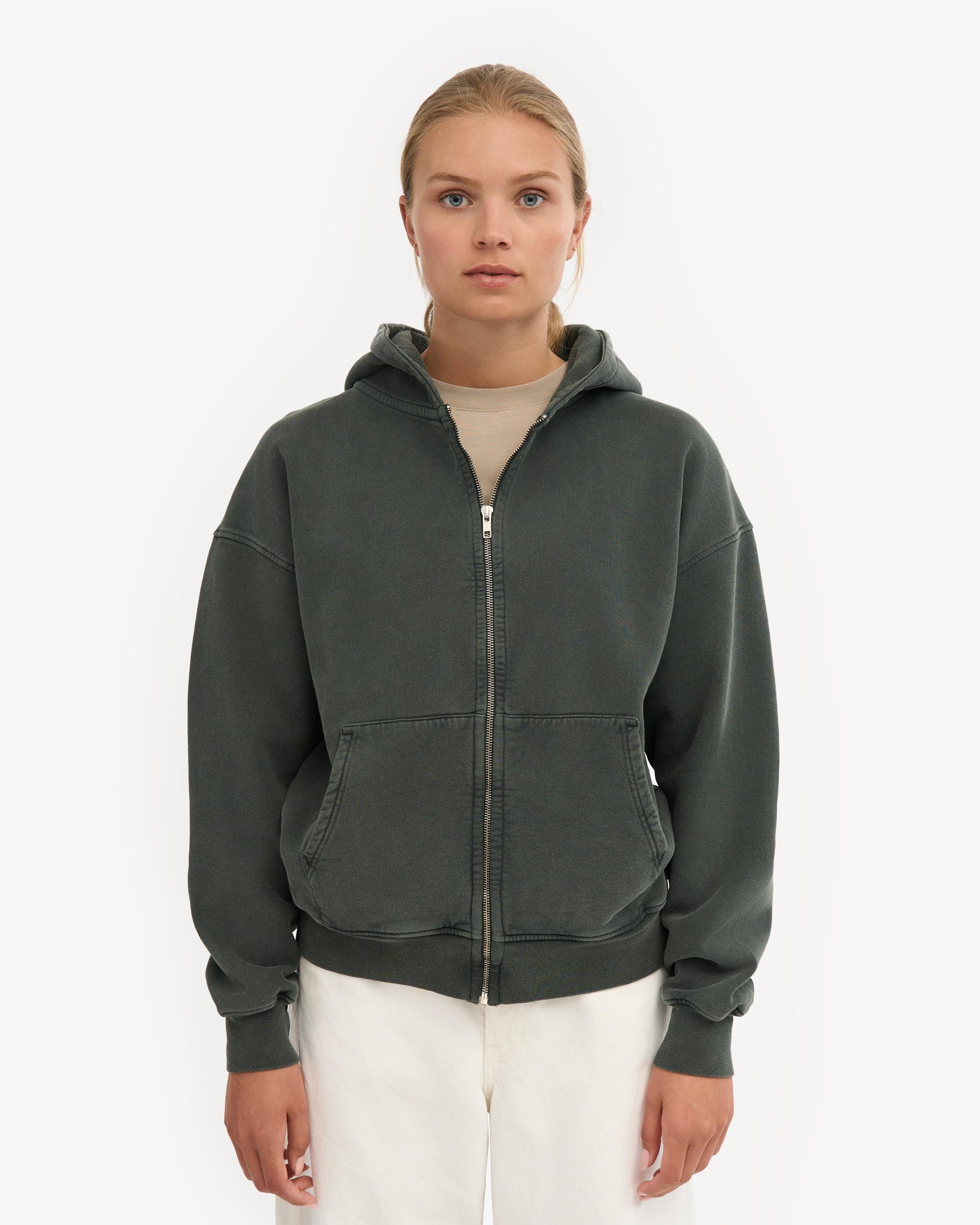 Organic Oversized Zip Hood - Midnight Forest Product Image